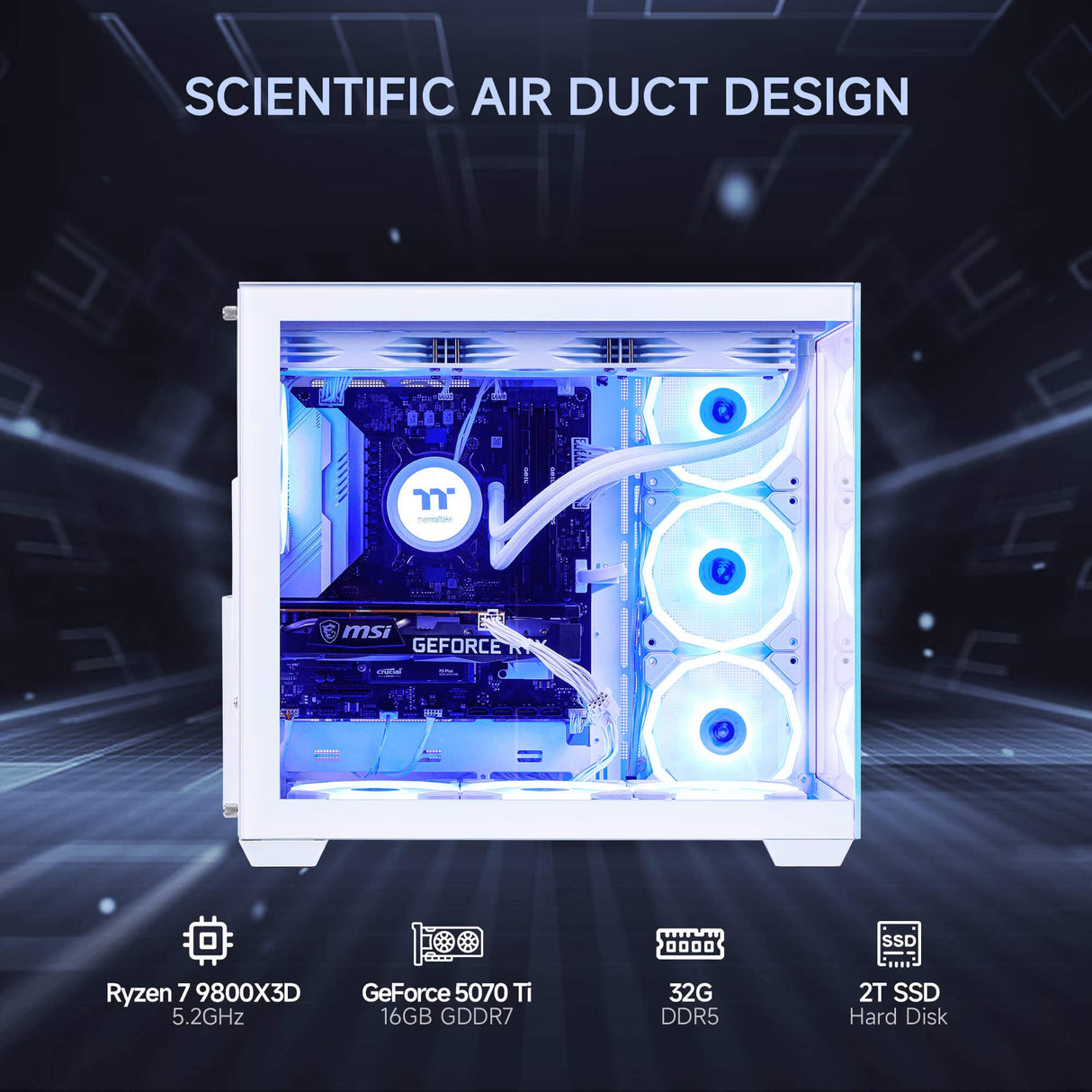 MLOONG APEX 9800X3D White